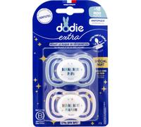 Dodie Extra Chupete Anatómico +18M F9 Fino Noche 2 uds