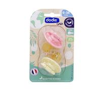 Dodie Gaia Pack Chupetes Redonda Goma 6-36m Rosa 2uds