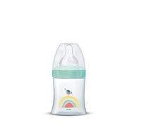 Dodie Initiation+ - Biberón, anticólicos, de 0 a 6 meses de edad, con tetina redonda, 3 velocidades, flujo 1, 150 ml, laguna, Valentin