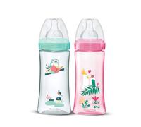 Dodie - Set De 2 Biberones Anticólicos Initiation+ 330Ml Niña, 2 unidades