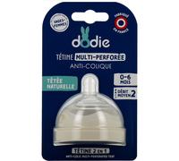 Dodie Tetina Multiperforada Anticólico Flujo 2 0-6 M 1 ud