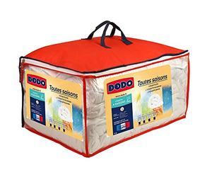 Dodo 25665 4 Estaciones Funda de edredón de 220 x 240 cm, poliéster, Color Blanco