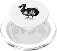 Dodo Bird Shirt Bird Ornitología Camisa de dibujo de línea negra PopSockets PopGrip para MagSafe