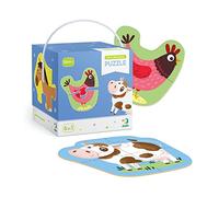 Dodo D300152 Educational 2-3-4 Elements Pets Puzzle 18 Pieces, Various