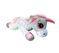 Dodo D'AMOR - Unicornio de Peluche con Lentejuelas de Estrella XXL - 192813 - Color Blanco - Doudou - Juguete para niños, Regalo - 120 cm x 90 cm - 6 Meses