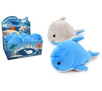 Dodo d'AMOUR 206933 - Peluche Reversible de Doble Cara (206933, diseño de Ballena), Color Azul