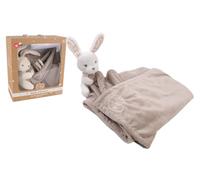 Dodo DE Amor - Manta Doudou - Conejo - 053140 - Marrón - Doudou - Nacimiento - Peluche - Bebé - Reconfortante - Suave - Lavable - 100 cm x 7 cm - A Partir de 0 Meses