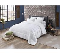 DODO Couette Noblesse Edredón, Poliéster algodón, Blanco, King, 240x260x1 cm