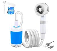 Dodo Garden Shower with Carrying Case, Rechargeable Dodo Portable Camping Shower, Adjustable Flow, for Camping, Travel, Car Washing & Pet Cleaning (1 Set)