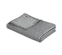 DODO I - Manta de algodón reciclada caricia Pizarra - 120 x 180 I suavidad excepcional y Compromiso ecológico I Confort Duradero y Elegante I Fabricado en Francia