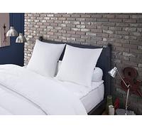 Dodo | Juego de 2 Almohadas Naturales de 60 x 60 cm | Comodidad Firme | 2 Almohadas Meribel 100% Plumas, Suave y termorregulante, Fabricado en Francia, Lavable a máquina a 40 °C