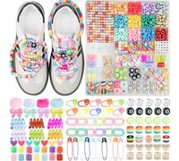 DoDoBeads Kit original de dijes para zapatos, 750 piezas de dijes para zapatos para tenis, cordones de zapatos, dijes para zapatos de mujer, dijes de decoración de zapatos, cuentas para cordones de