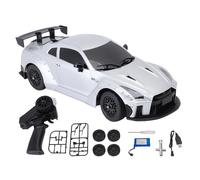 Dodoore Coche teledirigido 1:16 2,4 GHz RC Drift Car con giroscopio, iluminación LED, neumáticos intercambiables, modos de velocidad ajustable, coche de deriva RC (plata 1 batería)