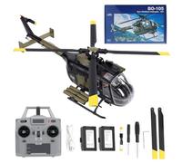 Dodoore Helicóptero eléctrico de 2,4 G RC para principiantes, helicóptero eléctrico sin vuelo de 6 canales a escala 1:25 con retención de altitud, posicionamiento de flujo óptico, inicio de un botón y