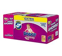 DODOT ACTIVITY EXTRA PAÑALES TALLA 4+ DE 10 A 15 KG 104 UNIDADES