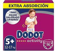 Dodot Activity Pañales Talla 5+, 96 Pañales - 12-17 kg
