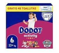 Dodot Activity, Pañales Talla 6, 13-18 kg, Pack Ahorro 144 Unidades