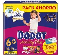 Dodot Pañales Activity Box XXL T6 (14-19 kg) 117 uds