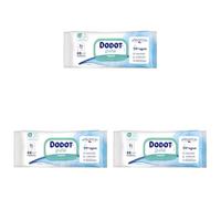 Dodot Aqua Pure Baby Wipes 0% Plastic, Bag 48 Units (Paquete de 3)
