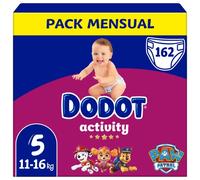 Dodot Bebé Activity Pañales, Talla 5, 11-16 kg, 162 Pañales con Ajuste Resistente