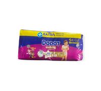 Dodot Bebé Activity Pañales Talla 5+ (12-17 kg) - Máxima Absorción, Ajuste Total 3D, 48 Unidades