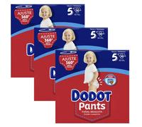 Dodot Bebé Pants Pañales, Talla 5, 12-17 kg, 90 Pañales, Pañal-Braguita con Ajuste 360° Anti-Fugas, Pack Mensual ROUA