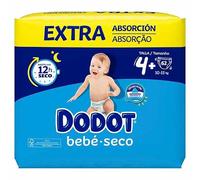 Dodot Pañales Bebé Seco Extra absorción Talla 4+ 10-15 kg 62 unidades