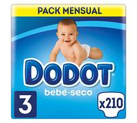 Dodot Bebé-Seco - Pañales Talla 3 Con Canales De Aire, 6-10 kg - 210 Pañales