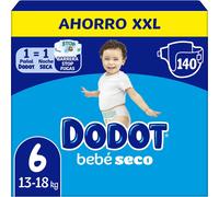 Dodot Bebé-Seco T6 (13-18kg) 140 Un. - Hasta 12h Seco y Protección Antifugas