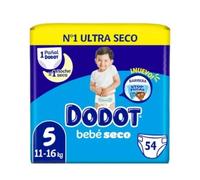 Pañal Dodot Bebe Seco T5 11-16 Kg 56 Uds - Absorción máxima y protección anti-fugas 24h