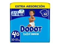Dodot Extra Stages Size 4 Diapers 10-15 Kg 62 Units
