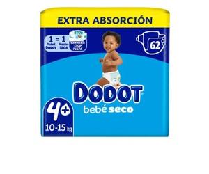 Dodot Extra Stages Size 4 Diapers 10-15 Kg 62 Units