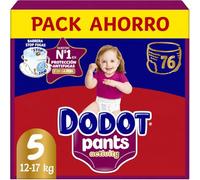 Dodot Pañal-Braguita Activity Pants, Talla 5 (11-17 kg), 76 Pañales, Con Ajuste 360 anti-fugas extra suave