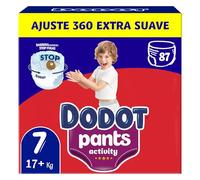 Dodot Activity Pants Pañal-Braguita Talla 7, 29 Pañales, 17kg+, Con Ajuste 360 que ayuda a prevenir holguras y fugas y materiales extra suave