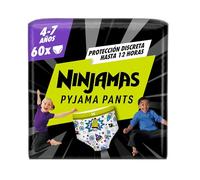 DODOT Ninjamas Pañal Branguita para Pijama con Naves Espaciales, 60 Pañales de Pijama, 4-7 Años, 17kg-30kg, Protección contra fugas toda la noche