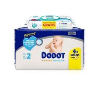 Dodot - Pañal Sensitive talla 2 recién nacido 4-8 kg 39 uds + Toallitas Aqua Pure 48 uds
