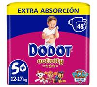 Dodot Pañales Activity Extra T5+ (12-17 Kg) 48 uds