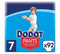 Dodot Pañales Bebé Pants Talla 7 (+17 kg), 92 Pañales, Pañal-Braguita con Ajuste 360° Anti-Fugas