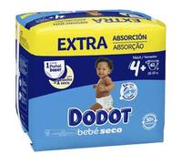Dodot Bebé Seco Talla 4+ 10-15Kg 62uds