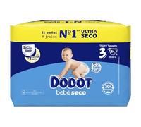 Dodot Pañales Bebé-Seco, Talla 3 (6-10 kg), 84 Pañales, Una Noche Hasta Un 100% Libre De Fugas
