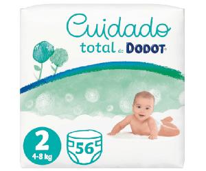 Dodot Pañales Cuidado Total T2 (4-8 Kg) 56 uds