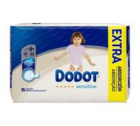 Dodot - Pañales Sensitive Extra T6+ (14+kg) 44 Unidades