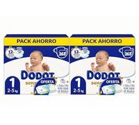 Dodot Pañales Sensitive Talla 1 (2-5 kg), 336 Unidades, con Toallitas Pampers Aqua Pure de Regalo