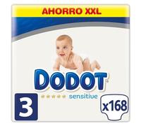 DODOT PAÑALES TALLA 3 SENSITIVE 168 UNIDADES PACK XXL