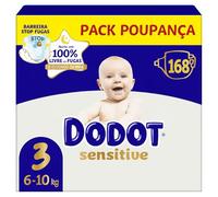 DODOT PAÑALES TALLA 3 SENSITIVE 168 UNIDADES PACK XXL