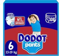 Dodot Pants Pañal-Braguita Talla 6, 108 Pañales, 13kg-19kg