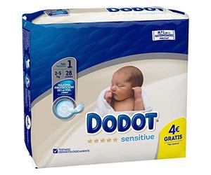 DODOT Protection Sensitive Pañales Talla 1-28 Unidades