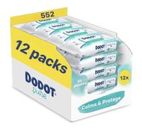 Dodot Pure Toallitas Húmedas para Bebé, calma y protege con Aloe Vera para la piel sensible de tu bebé, 552 Unidades, 12 Paquetes x 46 Toallitas, Sin Alcohol