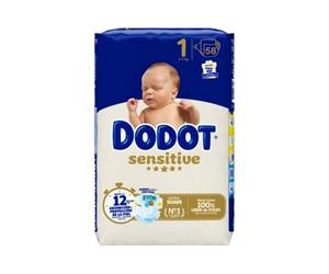 Dodot Sensitive T1 2-5 Kg 58 Uds