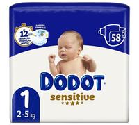 Dodot Sensitive Talla 1 (2-5 kg) 58 pañales